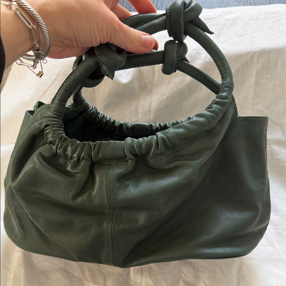 Forest Green Leather Handbag